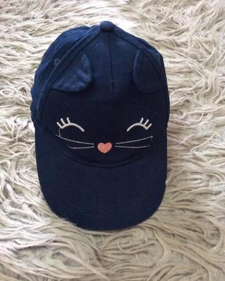 Cappello  H&M Blu con Orecchie da gatto 8-12