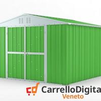 Box struttura lamiera Acciaio 327x307 verde chiaro