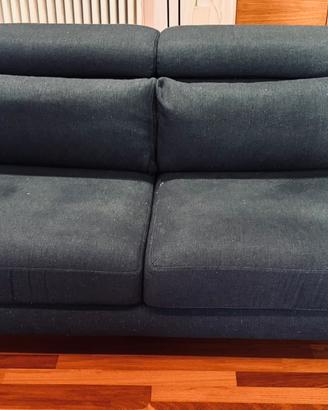 DIVANO in tessuto 3 posti