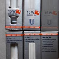 9 LAMPADINE ELETTRONICHE VARIE