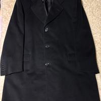 Pregiato cappotto nero in puro Cashmere