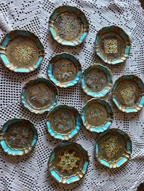 12 sottobicchieri fiorentini da collezione