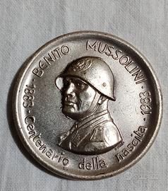 medaglia commemorativa Benito Mussolini 