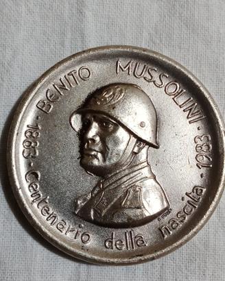 medaglia commemorativa Benito Mussolini 