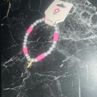 bracciale con perle e anellini