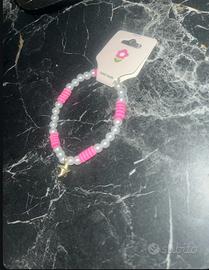 bracciale con perle e anellini
