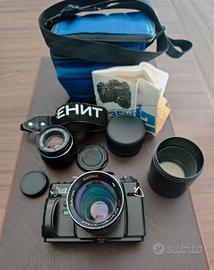 Zenit 122 + Helios 58mm + Jupiter 135mm + Borsa