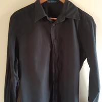 camicia nera marca Playlife made in Italy 100%CO