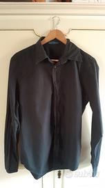 camicia nera marca Playlife made in Italy 100%CO