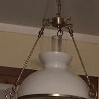 Lampadario ottone vintage