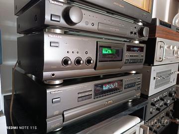 Technics Lettore 5 Cd & Piastra Cassette 3 Testine