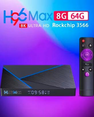 SMART TV BOX H96 Max V56 Android Quad-Core 64bit