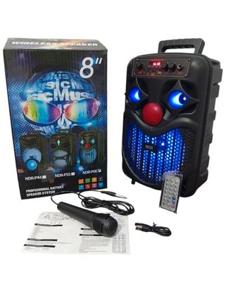 Cassa bluetooth portatile karaoke 300 watt pmpo 