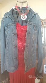 Giacca Vintage levi's con polsini pelliccia 