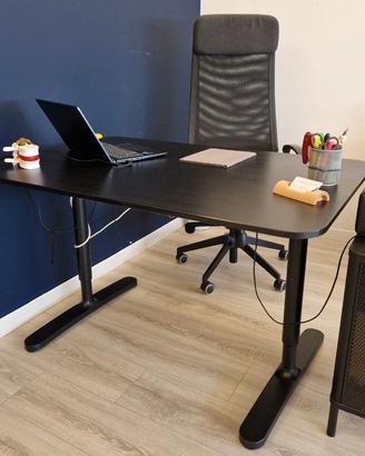 IKEA BEKANT Scrivania 120 x 80 cm nera