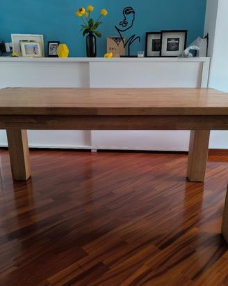 Tavolo legno massello stile moderno