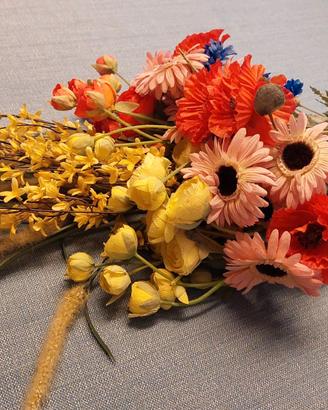 60 FIORI e rami IN TESSUTO