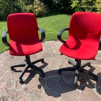 Coppia di poltroncine imbottite e regolabili