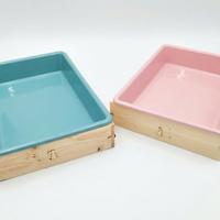 Lettiera per Conigli in Legno con Vaschetta