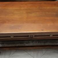 Tavolino in massello artigianale 120 x 60 x 49