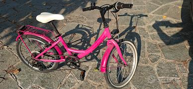 Bici bambina 20 pollici fucsia con cambio