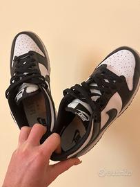 Nike dunk low bianche e nere 38,5