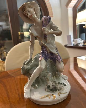 Statuina in ceramica vintage