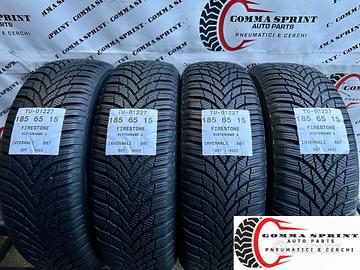4 PNEUMATICI 185/65 R15 FIRESTONE INVERNALI 95%