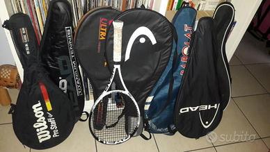 Varie racchette da tennis da collezione