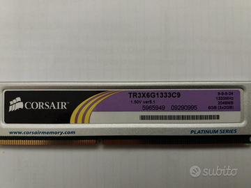 RAM DDR3 Corsair XMS3 (due banchi)