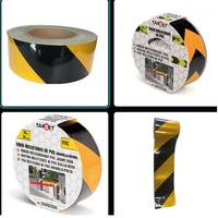 Nastro adesivo riflettente in PVC giallo/nero
