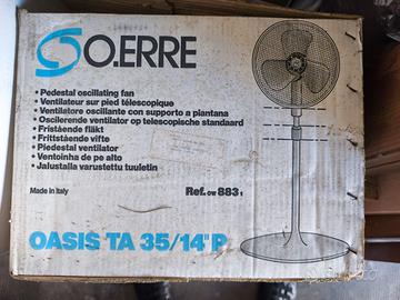 Ventilatore  oscillante con supporto a piantana