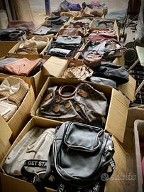 Stock box borse firmate second hand bag mk guess