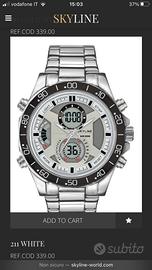 Orologio skyline usa dual time water resistant 30m