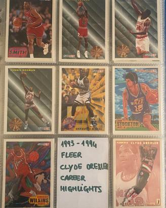 Carte NBA anni ’90 – Upper Deck, Fleer, SkyBox