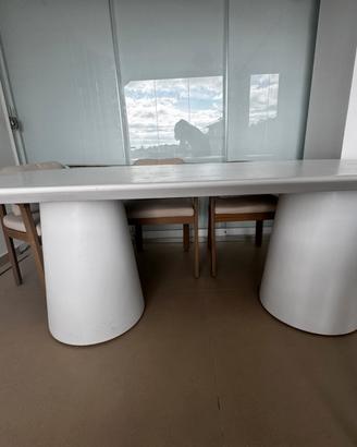 Tavolo cemento vetrificato da  interno ed esterno