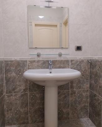 Lavello bagno, colonnina e miscelatore