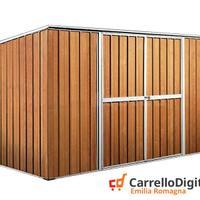 Casetta giardino in Acciaio 345x186 fin legno