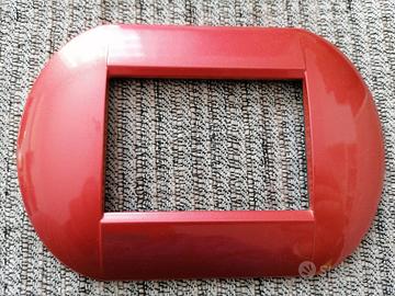 Placche BTicino tonde rosse Living Light sunset