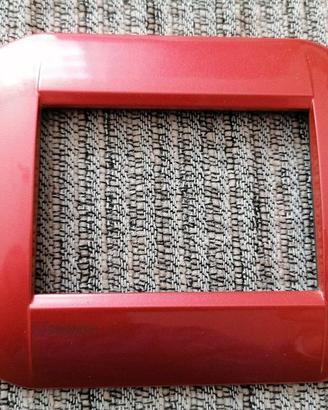 Placche BTicino tonde rosse Living Light sunset