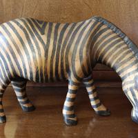 Zebra intagliata a mano, artigianato etnico Africa