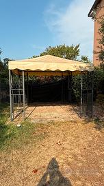 Gazebo in ferro 3×3 m con telo integro