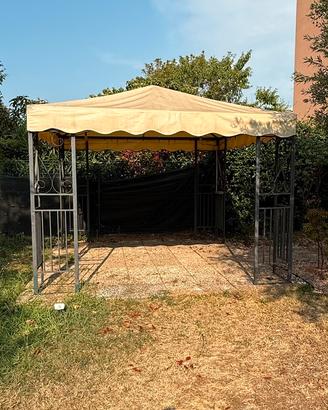 Gazebo in ferro 3×3 m con telo integro