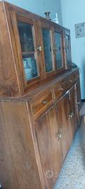 CREDENZA ANTICA IN NOCE NAZIONALE – ARTE POVERA –