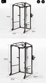 Power Rack decathlon 900 + 80kg ghisa + …