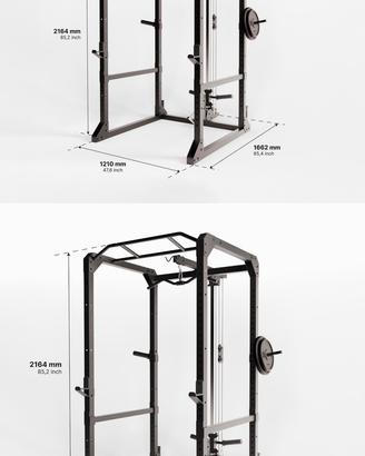 Power Rack decathlon 900 + 80kg ghisa + …