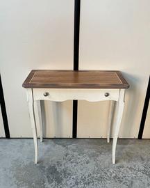Mobile consolle tavolino ingresso in legno bianco