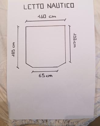 Lenzuolo con angoli per letto nautico camper