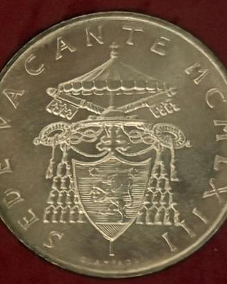 Lira Vaticano argento sede vacante 1963
