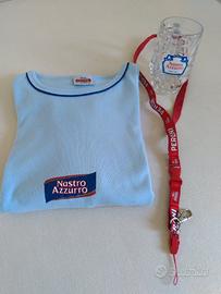 Set 3 pezzi birra Peroni Nastro Azzurro